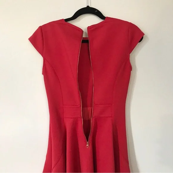 Ted Baker Red Scuba Tezz Skater Dress 1 - Picture 7 of 10
